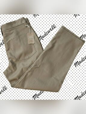 SALE - PETITE - Madewell The Perfect Vintage Straight Jean: Faux Leather Edition